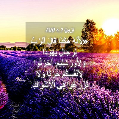 Picture 04 - إِرْمِيَا 4:3 AVD - «لِأَنَّهُ هَكَذَا قَالَ - Bible Verse Picture