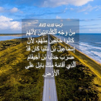 Picture 04 - إِرْمِيَا 41:18 AVD - مِنْ وَجْهِ - Bible Verse Picture