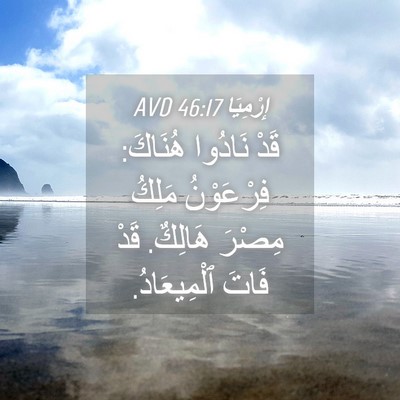Picture 04 - إِرْمِيَا 46:17 AVD - قَدْ نَادُوا هُنَاكَ: - Bible Verse Picture