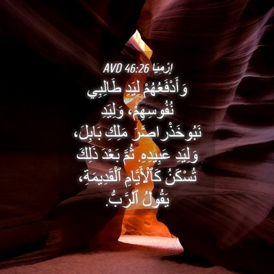 Picture 04 - إِرْمِيَا 46:26 AVD - وَأَدْفَعُهُمْ لِيَدِ - Bible Verse Picture