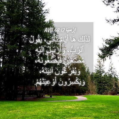 Picture 04 - إِرْمِيَا 48:12 AVD - لِذَلِكَ هَا أَيَّامٌ - Bible Verse Picture