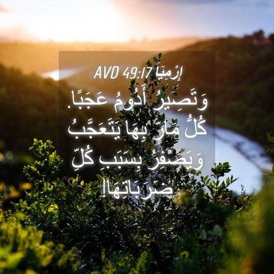 Picture 04 - إِرْمِيَا 49:17 AVD - وَتَصِيرُ أَدُومُ عَجَبًا. - Bible Verse Picture