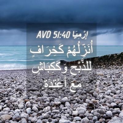 Picture 04 - إِرْمِيَا 51:40 AVD - أُنَزِّلُهُمْ كَخِرَافٍ - Bible Verse Picture