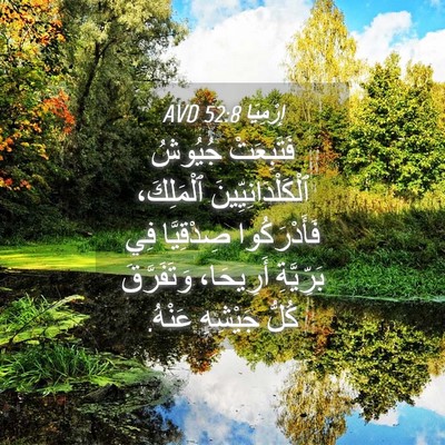 Picture 04 - إِرْمِيَا 52:8 AVD - فَتَبِعَتْ جُيُوشُ - Bible Verse Picture