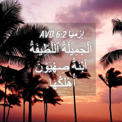 Picture 04 - إِرْمِيَا 6:2 AVD - اَلْجَمِيلَةُ - Bible Verse Picture