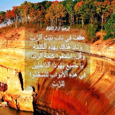 Picture 04 - إِرْمِيَا 7:2 AVD - «قِفْ فِي بَابِ بَيْتِ - Bible Verse Picture