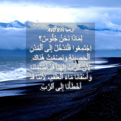 Picture 04 - إِرْمِيَا 8:14 AVD - لِمَاذَا نَحْنُ جُلُوسٌ؟ - Bible Verse Picture