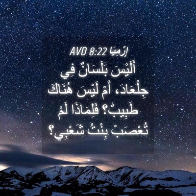 Picture 04 - إِرْمِيَا 8:22 AVD - أَلَيْسَ بَلَسَانٌ فِي - Bible Verse Picture