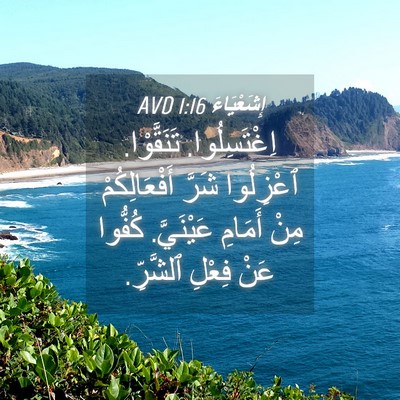Picture 04 - إِشَعْيَاءَ 1:16 AVD - اِغْتَسِلُوا. تَنَقَّوْا. - Bible Verse Picture