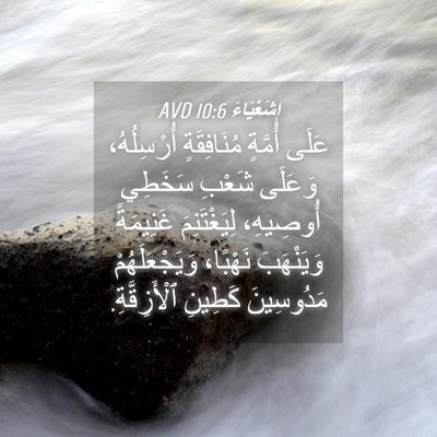 Picture 04 - إِشَعْيَاءَ 10:6 AVD - عَلَى أُمَّةٍ مُنَافِقَةٍ - Bible Verse Picture