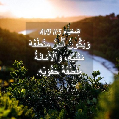 Picture 04 - إِشَعْيَاءَ 11:5 AVD - وَيَكُونُ ٱلْبِرُّ - Bible Verse Picture