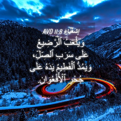 Picture 04 - إِشَعْيَاءَ 11:8 AVD - وَيَلْعَبُ ٱلرَّضِيعُ - Bible Verse Picture