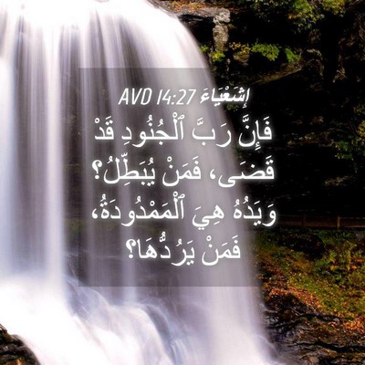 Picture 04 - إِشَعْيَاءَ 14:27 AVD - فَإِنَّ رَبَّ ٱلْجُنُودِ - Bible Verse Picture