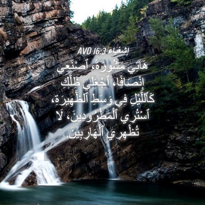 Picture 04 - إِشَعْيَاءَ 16:3 AVD - هَاتِي مَشُورَةً، - Bible Verse Picture