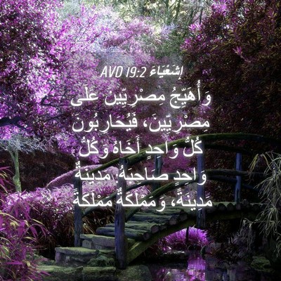 Picture 04 - إِشَعْيَاءَ 19:2 AVD - وَأُهَيِّجُ مِصْرِيِّينَ - Bible Verse Picture