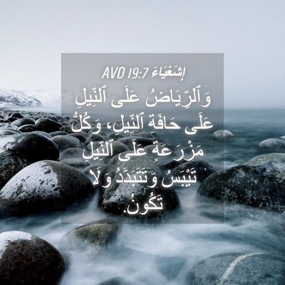 Picture 04 - إِشَعْيَاءَ 19:7 AVD - وَٱلرِّيَاضُ عَلَى - Bible Verse Picture