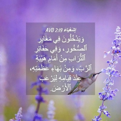 Picture 04 - إِشَعْيَاءَ 2:19 AVD - وَيَدْخُلُونَ فِي - Bible Verse Picture