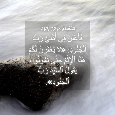 Picture 04 - إِشَعْيَاءَ 22:14 AVD - فَأَعْلَنَ فِي أُذُنَيَّ - Bible Verse Picture