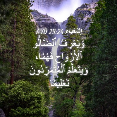 Picture 04 - إِشَعْيَاءَ 29:24 AVD - وَيَعْرِفُ ٱلضَّالُّو - Bible Verse Picture