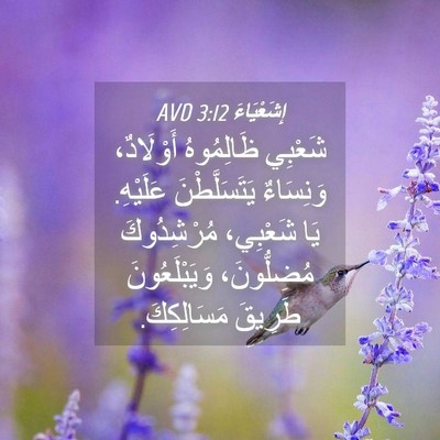 Picture 04 - إِشَعْيَاءَ 3:12 AVD - شَعْبِي ظَالِمُوهُ - Bible Verse Picture
