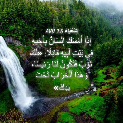 Picture 04 - إِشَعْيَاءَ 3:6 AVD - إِذَا أَمْسَكَ إِنْسَانٌ - Bible Verse Picture
