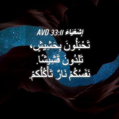 Picture 04 - إِشَعْيَاءَ 33:11 AVD - تَحْبَلُونَ بِحَشِيشٍ، - Bible Verse Picture