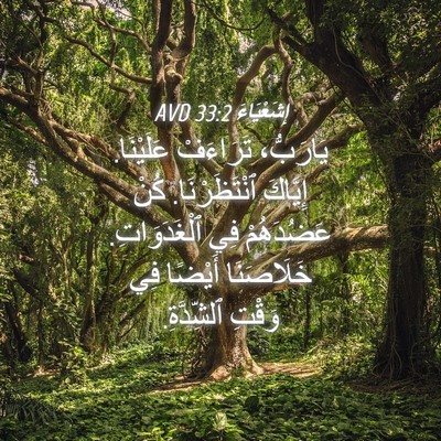 Picture 04 - إِشَعْيَاءَ 33:2 AVD - يَارَبُّ، تَرَاءَفْ - Bible Verse Picture
