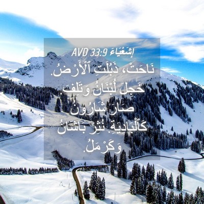 Picture 04 - إِشَعْيَاءَ 33:9 AVD - نَاحَتْ، ذَبُلَتِ - Bible Verse Picture