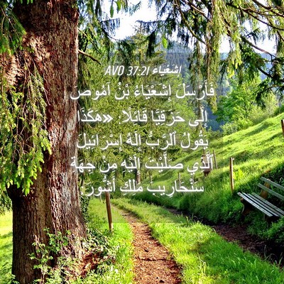 Picture 04 - إِشَعْيَاءَ 37:21 AVD - فَأَرْسَلَ إِشَعْيَاءُ - Bible Verse Picture