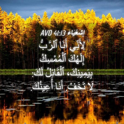 Picture 04 - إِشَعْيَاءَ 41:13 AVD - لِأَنِّي أَنَا ٱلرَّبُّ - Bible Verse Picture