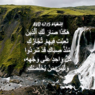 Picture 04 - إِشَعْيَاءَ 47:15 AVD - هَكَذَا صَارَ لَكِ - Bible Verse Picture