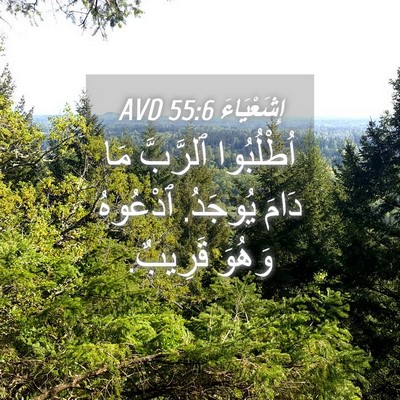 Picture 04 - إِشَعْيَاءَ 55:6 AVD - اُطْلُبُوا ٱلرَّبَّ مَا - Bible Verse Picture