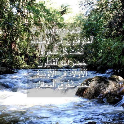Picture 04 - إِشَعْيَاءَ 57:5 AVD - ٱلْمُتَوَقِّدُونَ إِلَى - Bible Verse Picture