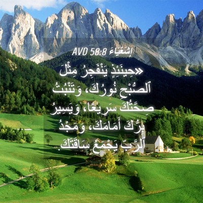 Picture 04 - إِشَعْيَاءَ 58:8 AVD - «حِينَئِذٍ يَنْفَجِرُ - Bible Verse Picture