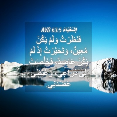Picture 04 - إِشَعْيَاءَ 63:5 AVD - فَنَظَرْتُ وَلَمْ يَكُنْ - Bible Verse Picture