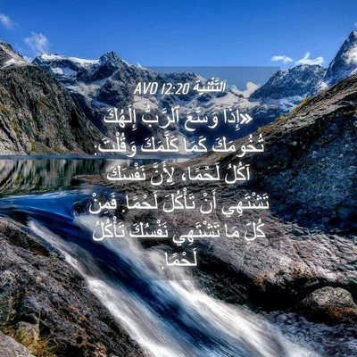 Picture 04 - اَلتَّثْنِيَة 12:20 AVD - «إِذَا وَسَّعَ ٱلرَّبُّ - Bible Verse Picture