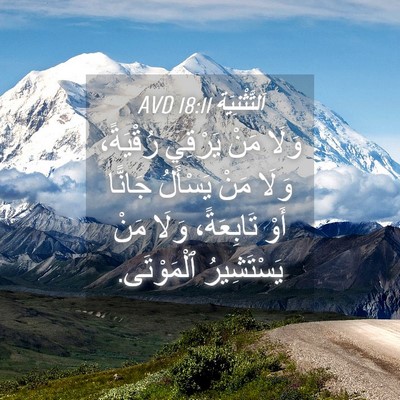 Picture 04 - اَلتَّثْنِيَة 18:11 AVD - وَلَا مَنْ يَرْقِي - Bible Verse Picture
