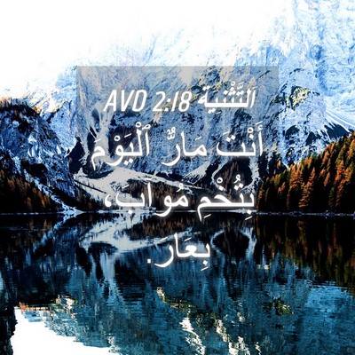 Picture 04 - اَلتَّثْنِيَة 2:18 AVD - أَنْتَ مَارٌّ ٱلْيَوْمَ - Bible Verse Picture