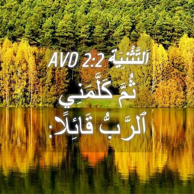 Picture 04 - اَلتَّثْنِيَة 2:2 AVD - ثُمَّ كَلَّمَنِي ٱلرَّبُّ - Bible Verse Picture