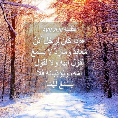 Picture 04 - اَلتَّثْنِيَة 21:18 AVD - «إِذَا كَانَ لِرَجُلٍ - Bible Verse Picture