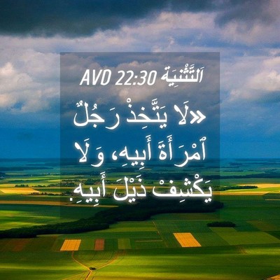 Picture 04 - اَلتَّثْنِيَة 22:30 AVD - «لَا يَتَّخِذْ رَجُلٌ - Bible Verse Picture