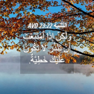 Picture 04 - اَلتَّثْنِيَة 23:22 AVD - وَلَكِنْ إِذَا - Bible Verse Picture