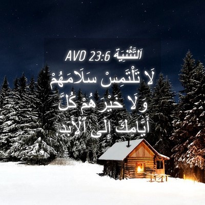 Picture 04 - اَلتَّثْنِيَة 23:6 AVD - لَا تَلْتَمِسْ - Bible Verse Picture