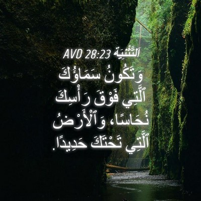 Picture 04 - اَلتَّثْنِيَة 28:23 AVD - وَتَكُونُ سَمَاؤُكَ - Bible Verse Picture