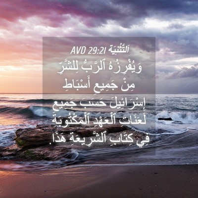 Picture 04 - اَلتَّثْنِيَة 29:21 AVD - وَيُفْرِزُهُ ٱلرَّبُّ - Bible Verse Picture