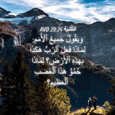 Picture 04 - اَلتَّثْنِيَة 29:24 AVD - وَيَقُولُ جَمِيعُ - Bible Verse Picture