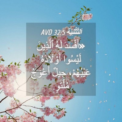 Picture 04 - اَلتَّثْنِيَة 32:5 AVD - «أَفْسَدَ لَهُ ٱلَّذِينَ - Bible Verse Picture
