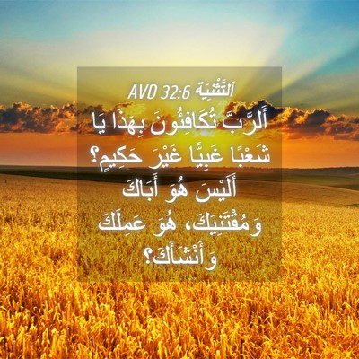 Picture 04 - اَلتَّثْنِيَة 32:6 AVD - أَلرَّبَّ تُكَافِئُونَ - Bible Verse Picture