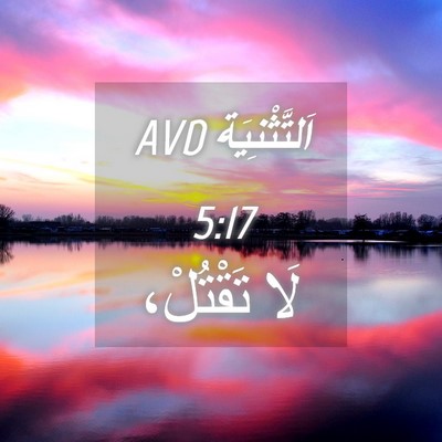 Picture 04 - اَلتَّثْنِيَة 5:17 AVD - لَا - Bible Verse Picture