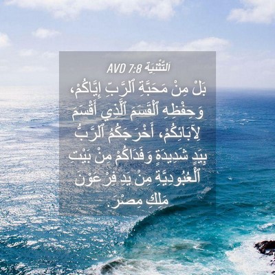 Picture 04 - اَلتَّثْنِيَة 7:8 AVD - بَلْ مِنْ مَحَبَّةِ - Bible Verse Picture